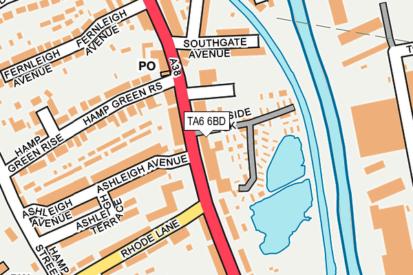 TA6 6BD map - OS OpenMap – Local (Ordnance Survey)