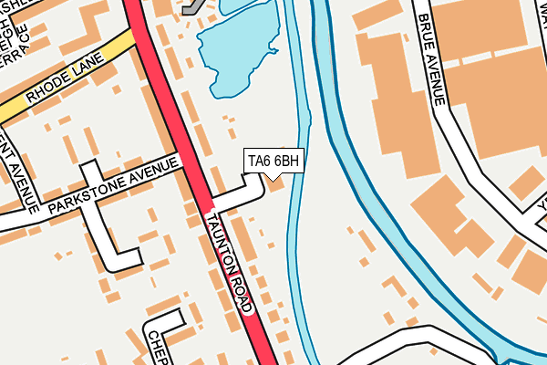 TA6 6BH map - OS OpenMap – Local (Ordnance Survey)