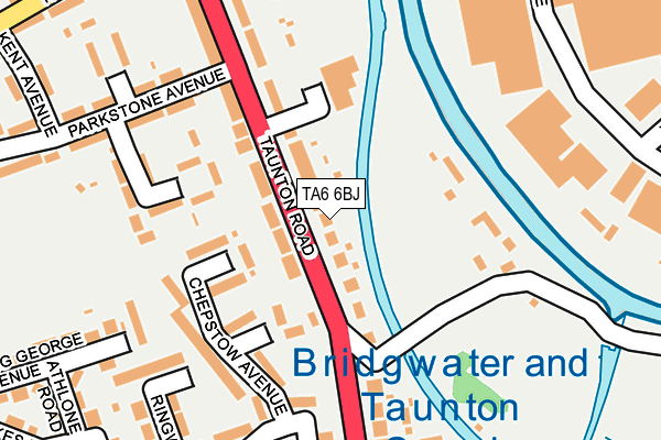 TA6 6BJ map - OS OpenMap – Local (Ordnance Survey)