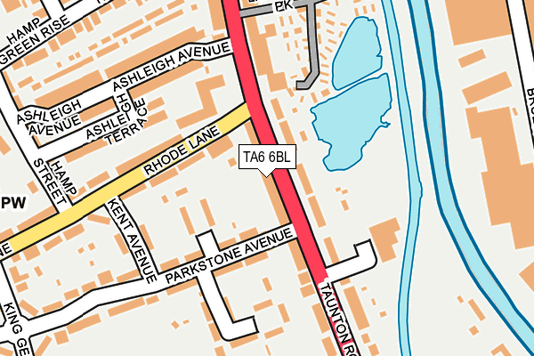 TA6 6BL map - OS OpenMap – Local (Ordnance Survey)