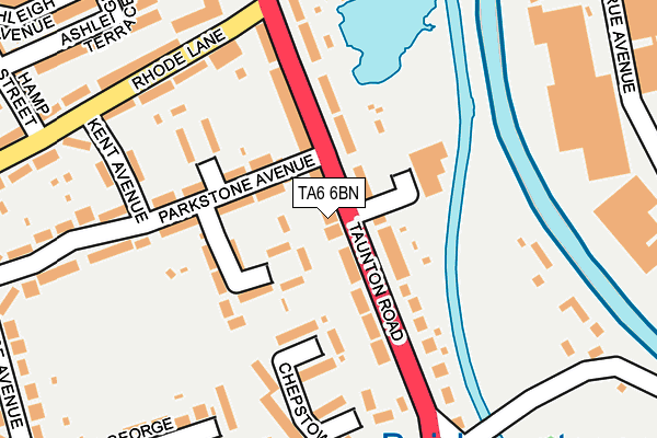 TA6 6BN map - OS OpenMap – Local (Ordnance Survey)