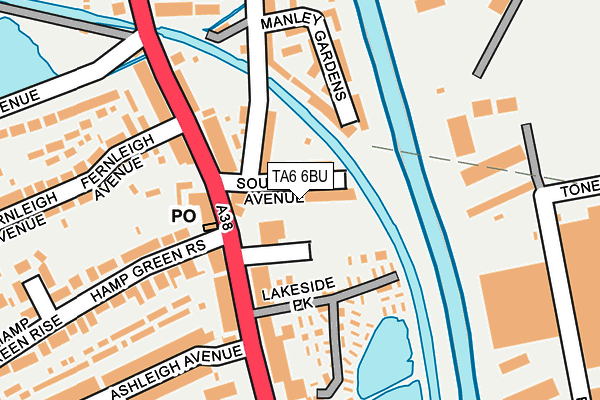 TA6 6BU map - OS OpenMap – Local (Ordnance Survey)