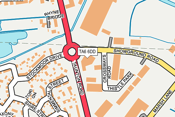 TA6 6DD map - OS OpenMap – Local (Ordnance Survey)