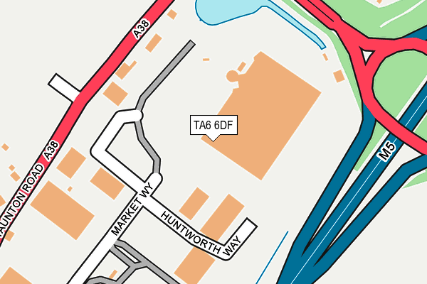 TA6 6DF map - OS OpenMap – Local (Ordnance Survey)