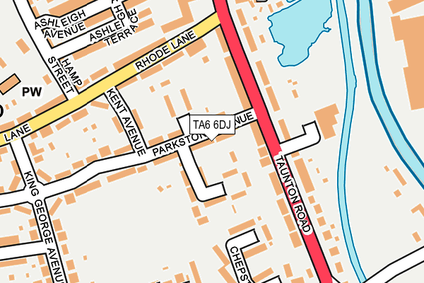 TA6 6DJ map - OS OpenMap – Local (Ordnance Survey)