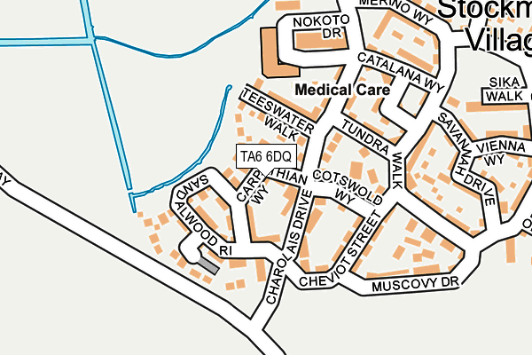 TA6 6DQ map - OS OpenMap – Local (Ordnance Survey)