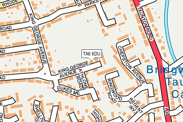 TA6 6DU map - OS OpenMap – Local (Ordnance Survey)