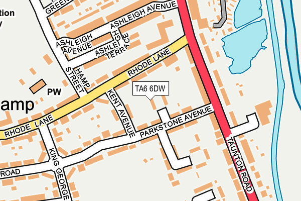 TA6 6DW map - OS OpenMap – Local (Ordnance Survey)