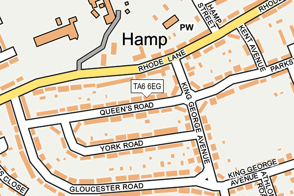 TA6 6EG map - OS OpenMap – Local (Ordnance Survey)