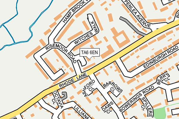 TA6 6EN map - OS OpenMap – Local (Ordnance Survey)