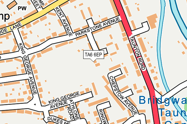 TA6 6EP map - OS OpenMap – Local (Ordnance Survey)