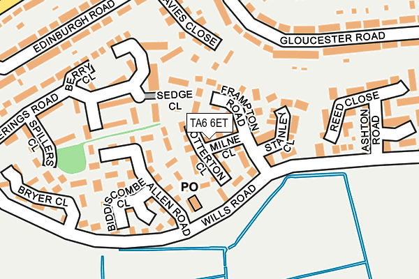 TA6 6ET map - OS OpenMap – Local (Ordnance Survey)