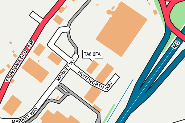TA6 6FA map - OS OpenMap – Local (Ordnance Survey)