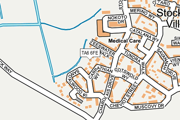 TA6 6FE map - OS OpenMap – Local (Ordnance Survey)