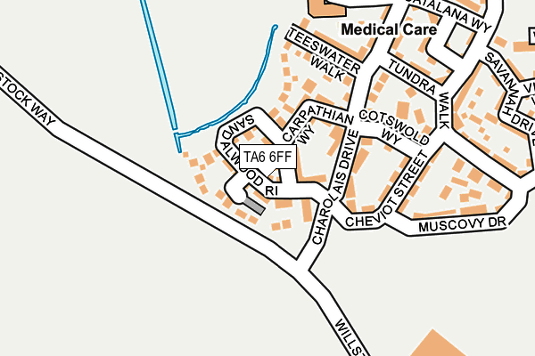 TA6 6FF map - OS OpenMap – Local (Ordnance Survey)