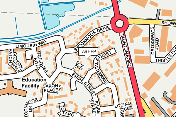 TA6 6FP map - OS OpenMap – Local (Ordnance Survey)