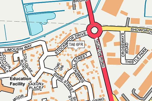 TA6 6FR map - OS OpenMap – Local (Ordnance Survey)