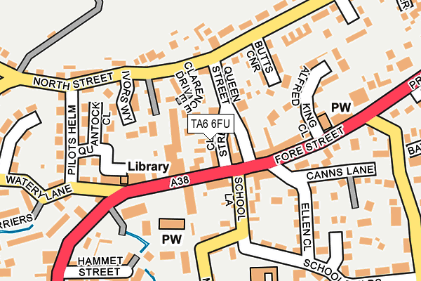 TA6 6FU map - OS OpenMap – Local (Ordnance Survey)