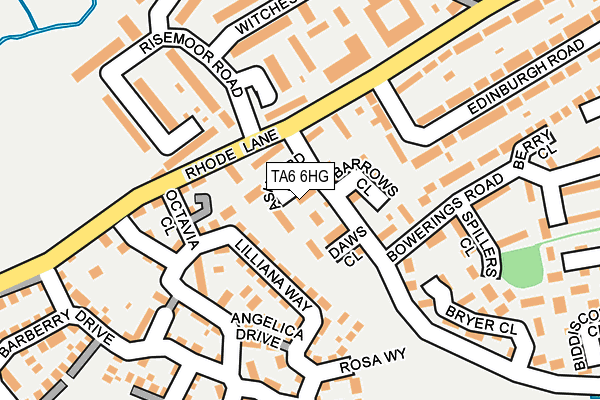 TA6 6HG map - OS OpenMap – Local (Ordnance Survey)