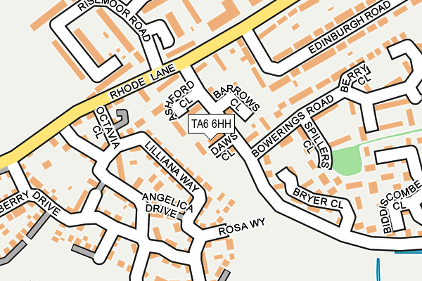 TA6 6HH map - OS OpenMap – Local (Ordnance Survey)