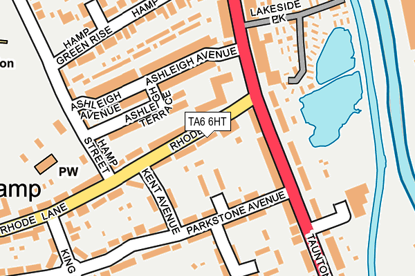 TA6 6HT map - OS OpenMap – Local (Ordnance Survey)