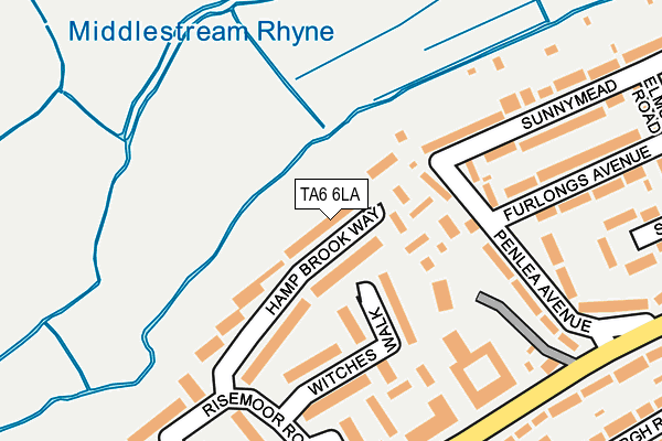 TA6 6LA map - OS OpenMap – Local (Ordnance Survey)