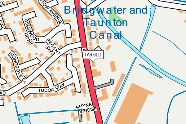 TA6 6LD map - OS OpenMap – Local (Ordnance Survey)