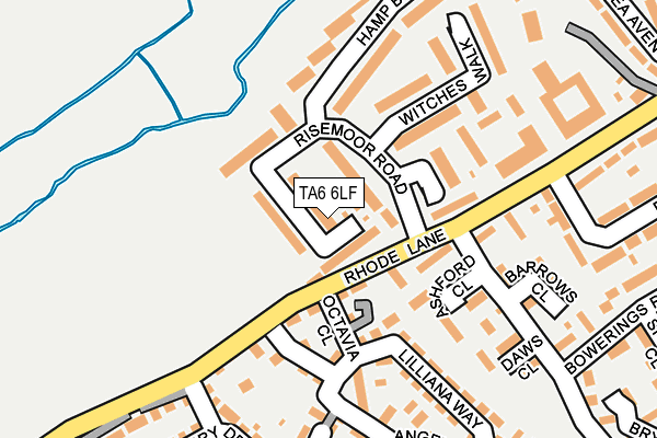 TA6 6LF map - OS OpenMap – Local (Ordnance Survey)