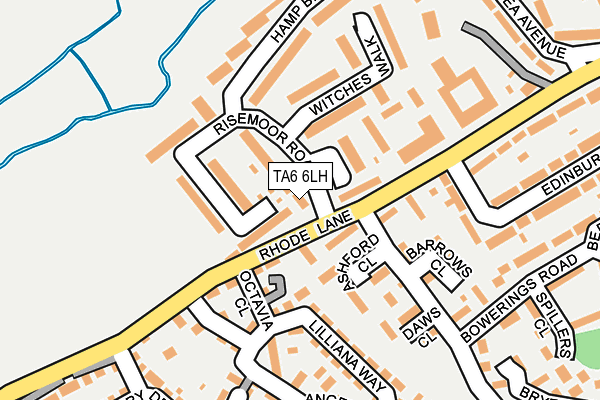 TA6 6LH map - OS OpenMap – Local (Ordnance Survey)