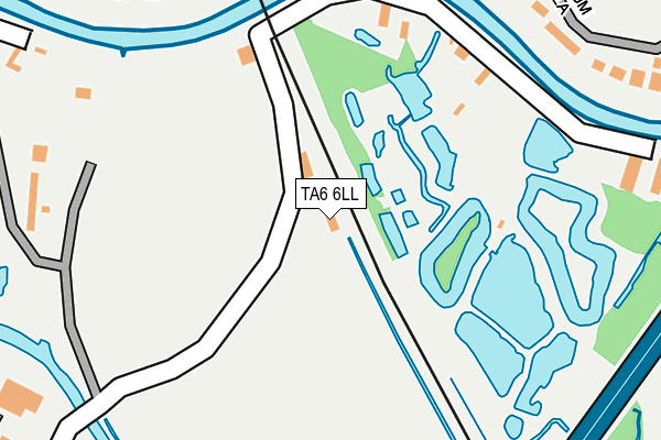 TA6 6LL map - OS OpenMap – Local (Ordnance Survey)