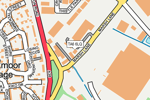 TA6 6LQ map - OS OpenMap – Local (Ordnance Survey)