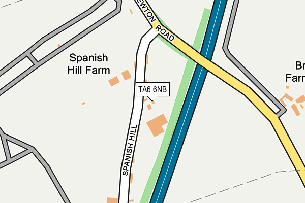 TA6 6NB map - OS OpenMap – Local (Ordnance Survey)