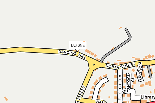 TA6 6NE map - OS OpenMap – Local (Ordnance Survey)
