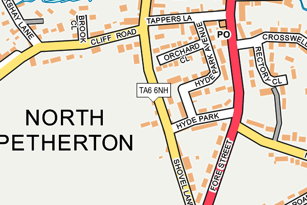TA6 6NH map - OS OpenMap – Local (Ordnance Survey)