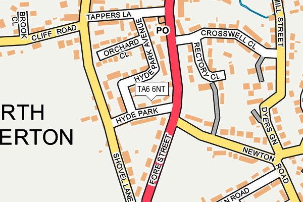 TA6 6NT map - OS OpenMap – Local (Ordnance Survey)