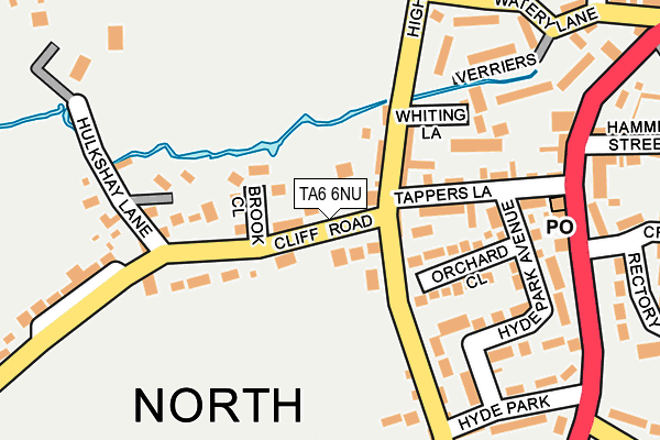 TA6 6NU map - OS OpenMap – Local (Ordnance Survey)