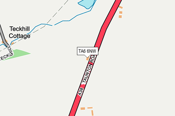 TA6 6NW map - OS OpenMap – Local (Ordnance Survey)