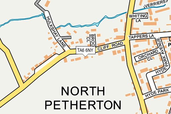 TA6 6NY map - OS OpenMap – Local (Ordnance Survey)