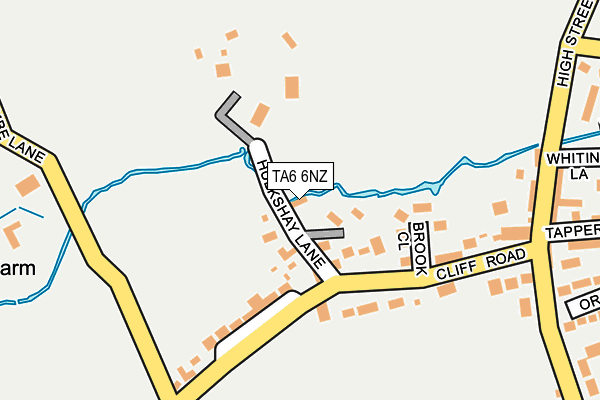 TA6 6NZ map - OS OpenMap – Local (Ordnance Survey)