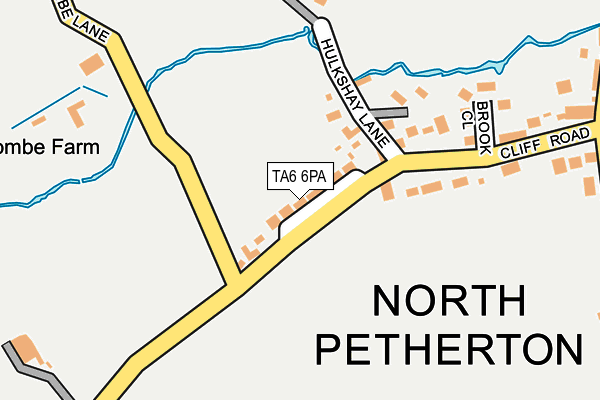 TA6 6PA map - OS OpenMap – Local (Ordnance Survey)