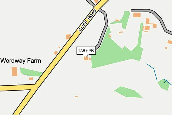 TA6 6PB map - OS OpenMap – Local (Ordnance Survey)