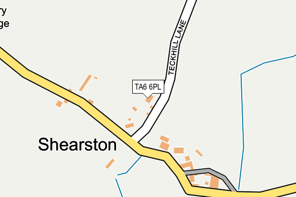 TA6 6PL map - OS OpenMap – Local (Ordnance Survey)