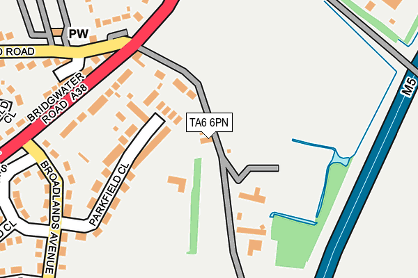 TA6 6PN map - OS OpenMap – Local (Ordnance Survey)