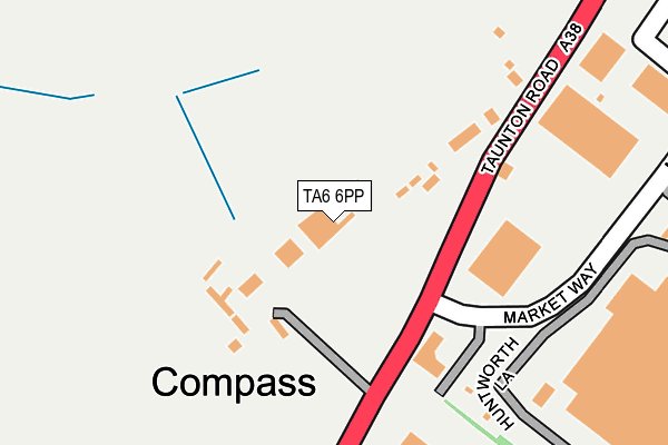 TA6 6PP map - OS OpenMap – Local (Ordnance Survey)