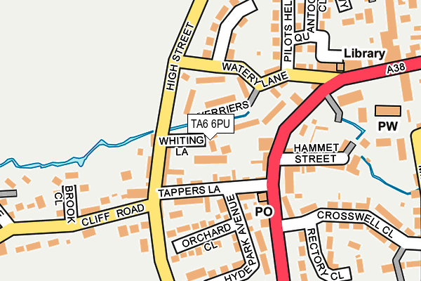 TA6 6PU map - OS OpenMap – Local (Ordnance Survey)