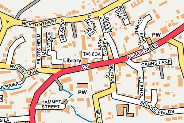 TA6 6QA map - OS OpenMap – Local (Ordnance Survey)