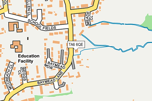 TA6 6QE map - OS OpenMap – Local (Ordnance Survey)