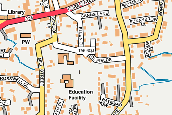 TA6 6QJ map - OS OpenMap – Local (Ordnance Survey)