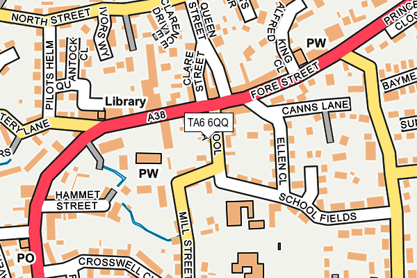 TA6 6QQ map - OS OpenMap – Local (Ordnance Survey)