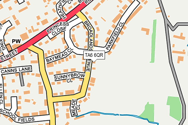 TA6 6QR map - OS OpenMap – Local (Ordnance Survey)
